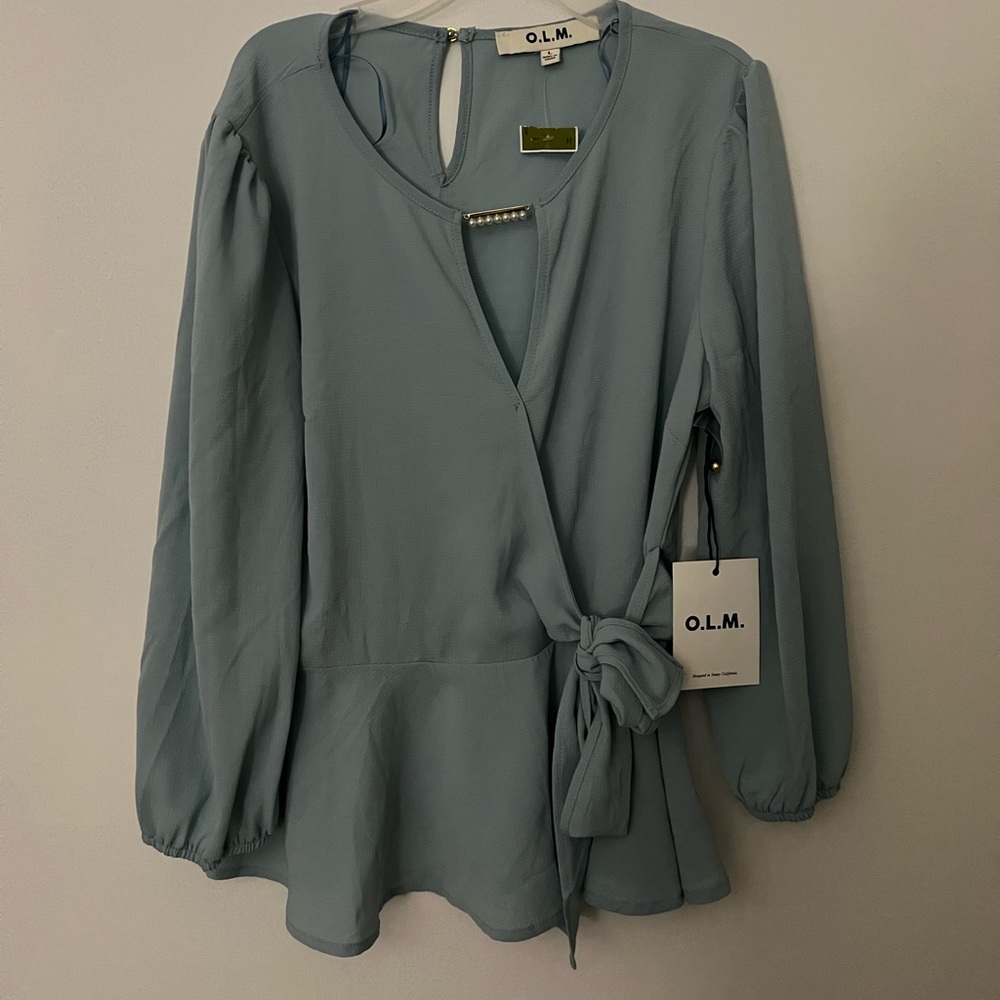 O.L.M blue flare top